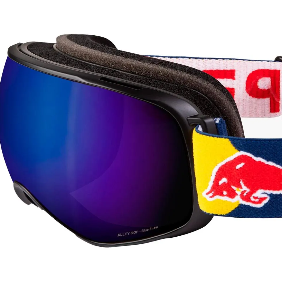 Maschera Red Bull Spect Alley Oop Matte Black Blue Grey with Blue Mirror Snow