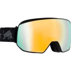 Maschera Red Bull Spect Fink Matt Black Smoke Yellow Mirror