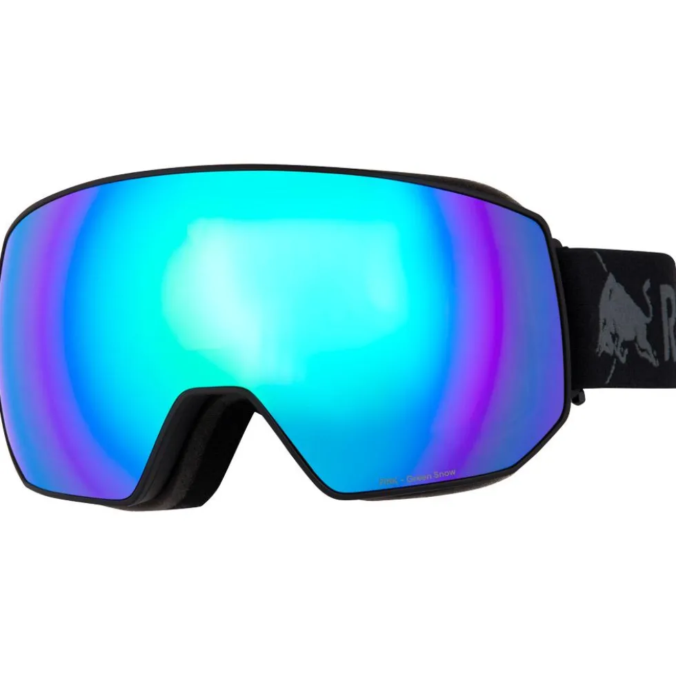 Maschera Red Bull Spect Fink Matt Black Brown Green Mirror