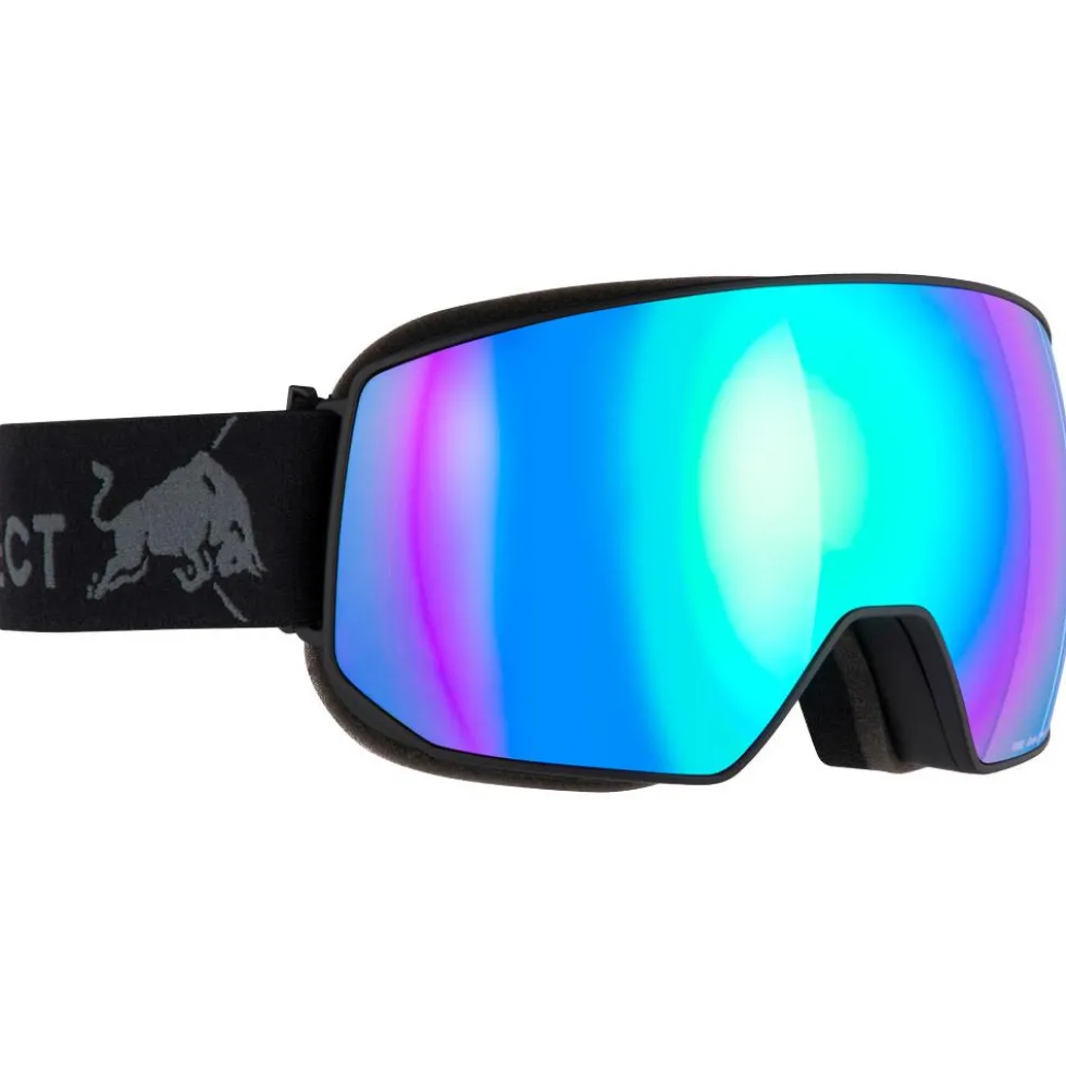 Maschera Red Bull Spect Fink Matt Black Brown Green Mirror