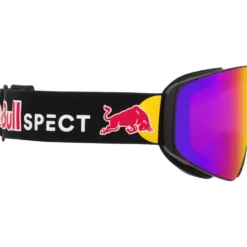 Maschera Red Bull Spect Jam Matt Black Purple Burgundy Mirror + Cloudy Snow