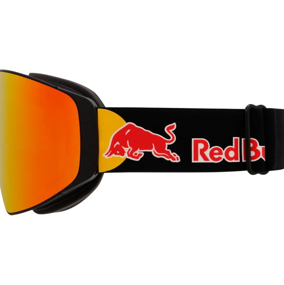 Maschera Red Bull Spect Jamm Matt Black I-Boost Smoke Red Mirror + Light Pink
