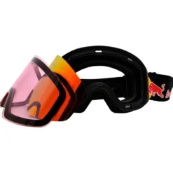 Maschera Red Bull Spect Jamm Matt Black I-Boost Smoke Red Mirror + Light Pink