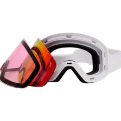 Maschera Red Bull Spect Jamm Matt White I-Boost Pink Red Purple Mirror + Light Pink