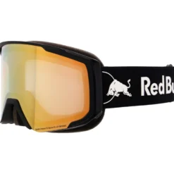 Maschera Red Bull Spect Jibb Matt Black I-Boost Brown Gold Chrom-X