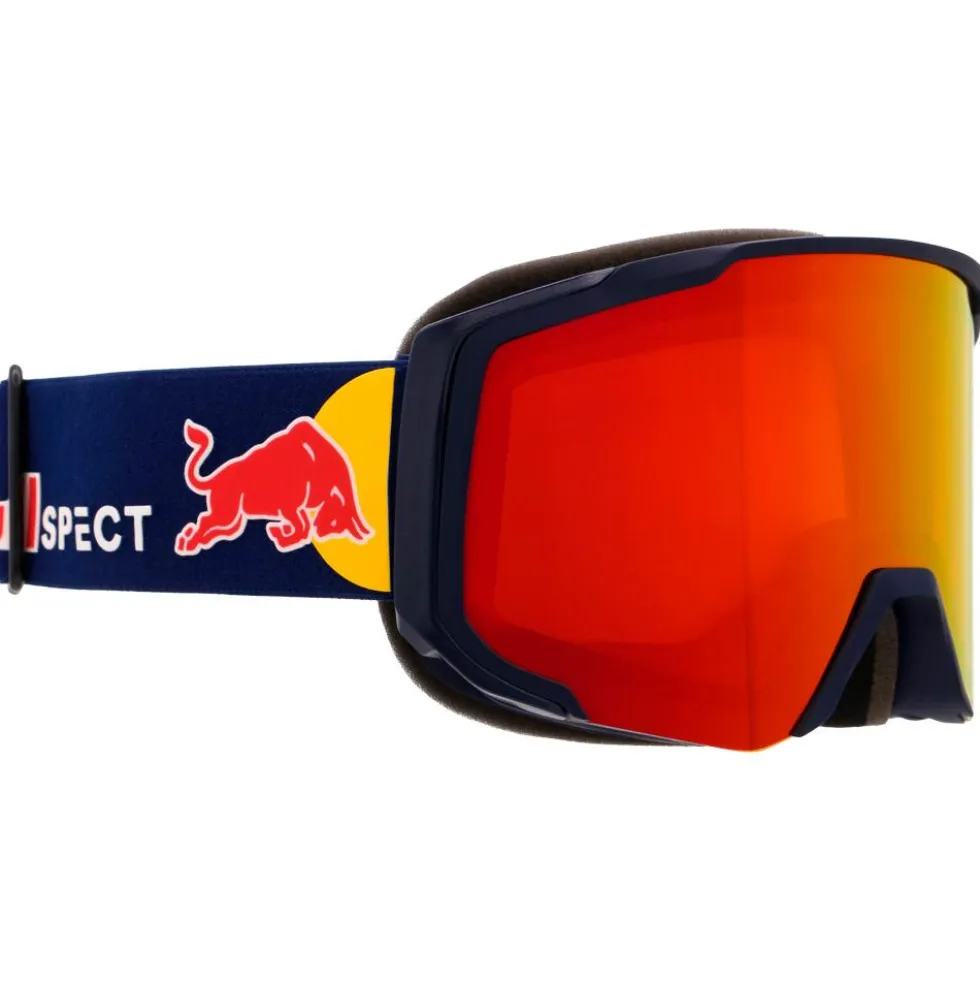 Maschera Red Bull Spect Jibb Mat Blue I-Boost Orange Red Mirror