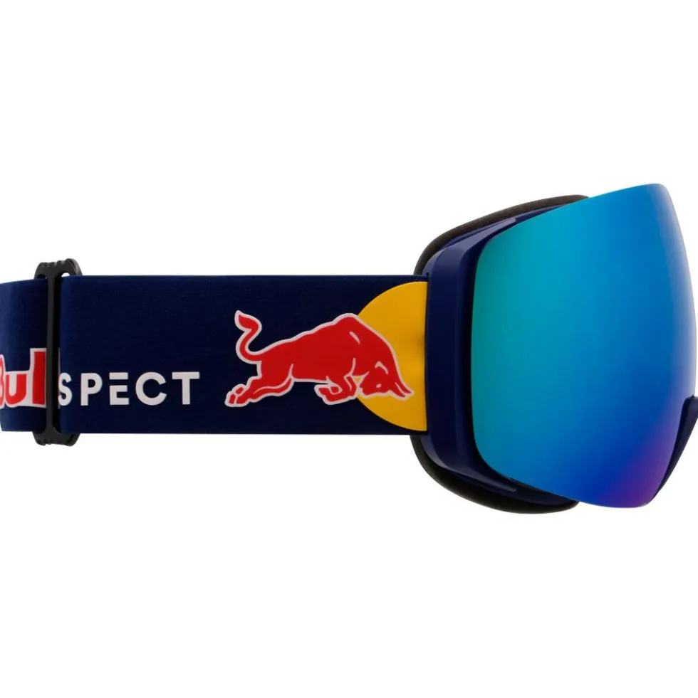Maschera Red Bull Spect Jon Matt Blue I-Boost Smoke Blue Mirror + Light Pink