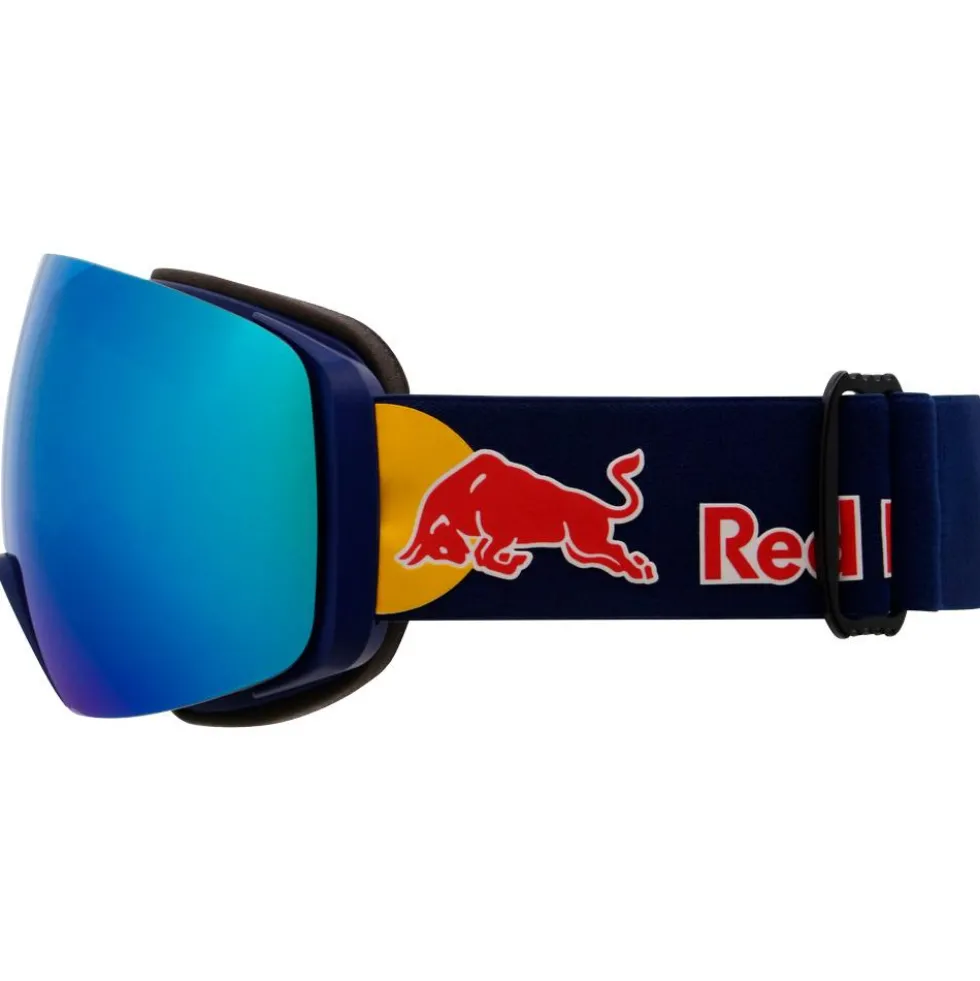 Maschera Red Bull Spect Jon Matt Blue I-Boost Smoke Blue Mirror + Light Pink