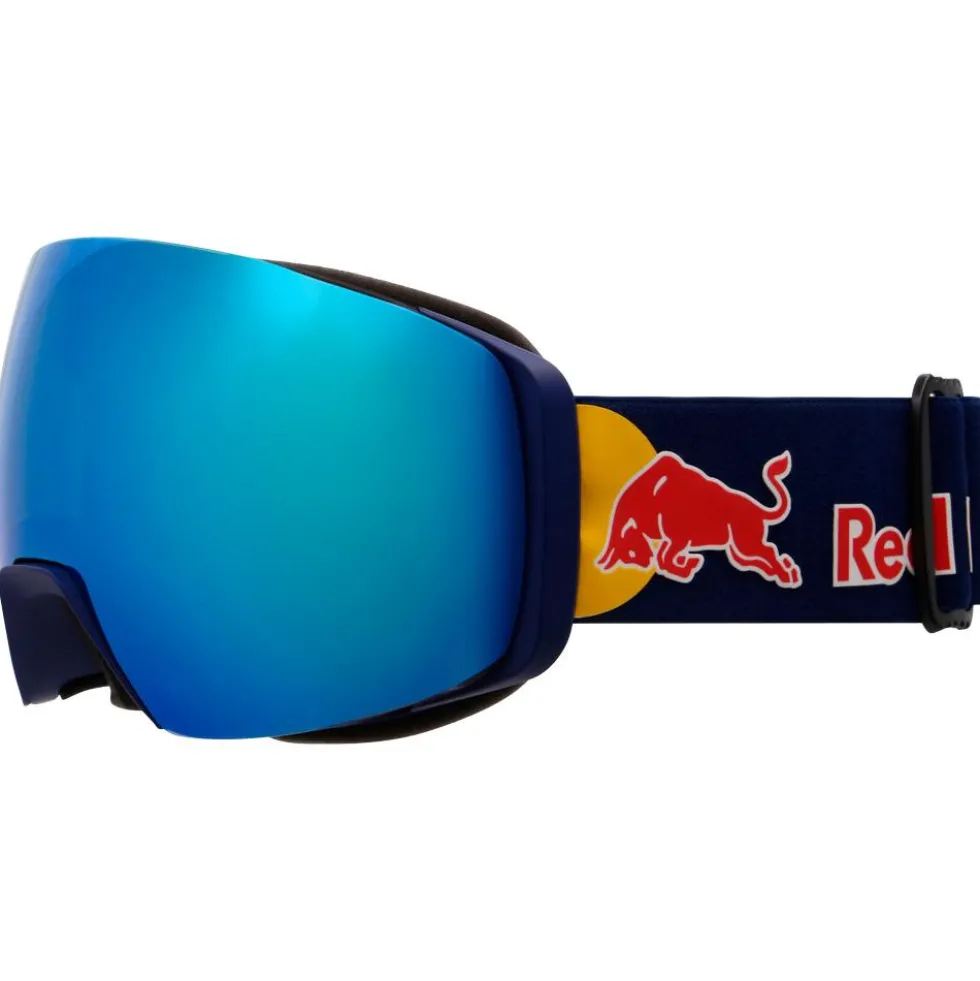 Maschera Red Bull Spect Jon Matt Blue I-Boost Smoke Blue Mirror + Light Pink