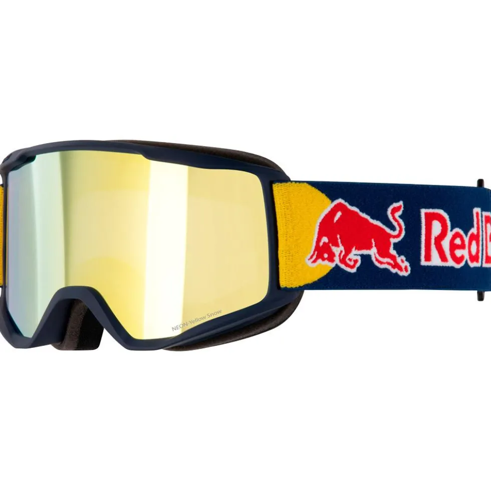 Maschera Red Bull Spect Neon Matt Blue Smoke Yellow Mirror