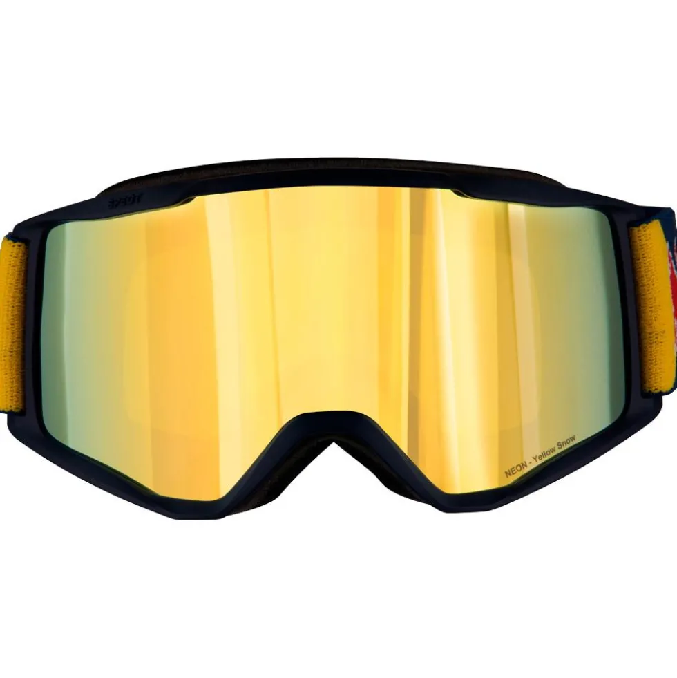 Maschera Red Bull Spect Neon Matt Blue Smoke Yellow Mirror