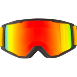 Maschera Red Bull Spect Neon Matt Black Orange Red Mirror