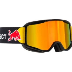 Maschera Red Bull Spect Neon Matt Black Orange Red Mirror