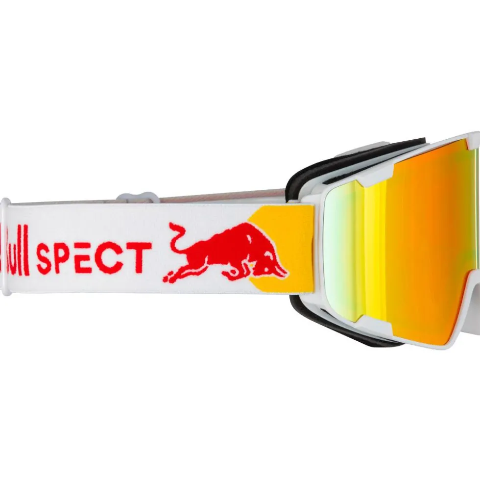 Maschera Red Bull Spect Park Matt White Orange Red Mirror