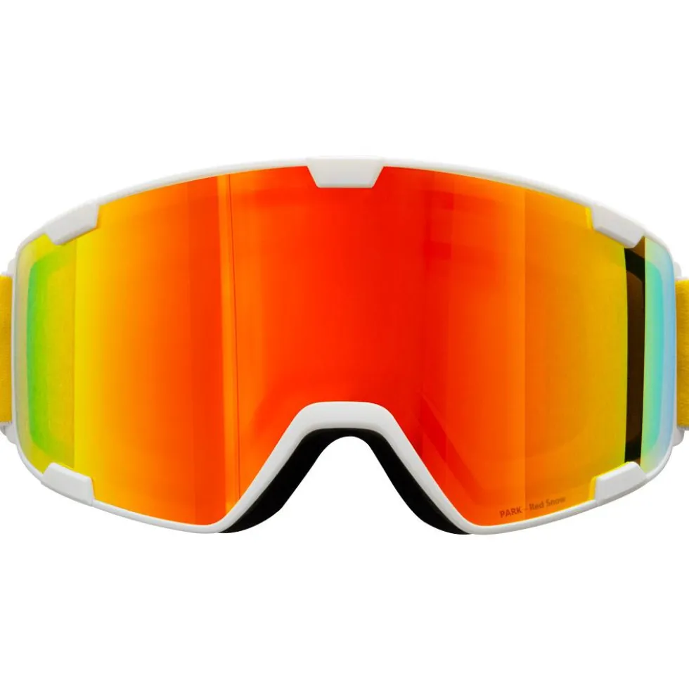 Maschera Red Bull Spect Park Matt White Orange Red Mirror