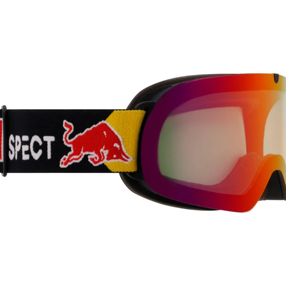 Maschera Red Bull Spect Soar Matt Black Brown Red Chrom-X