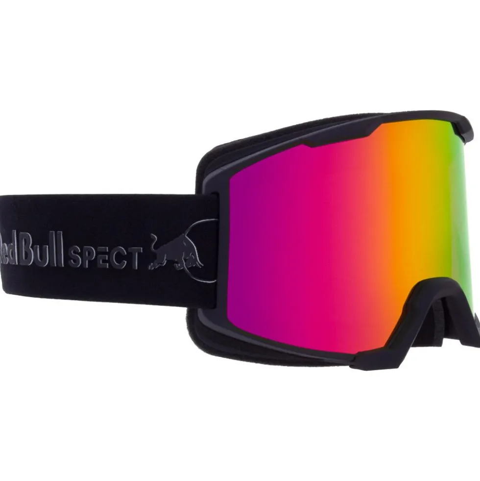 Maschera Red Bull Spect Solo Matt Black Purple Burgundy Mirror