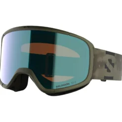 Maschera Salomon Aksium 2.0 Olive Night Photo Multilayer Blue