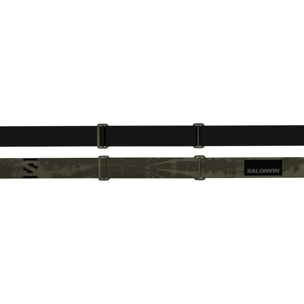 Maschera Salomon Aksium 2.0 Olive Night Photo Multilayer Blue