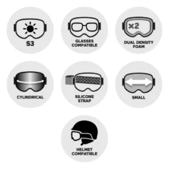 Maschera Salomon Lumi Black Multilayer Black