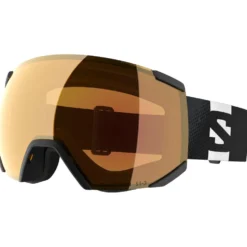 Maschera Salomon Radium Black Photo Multilayer Red