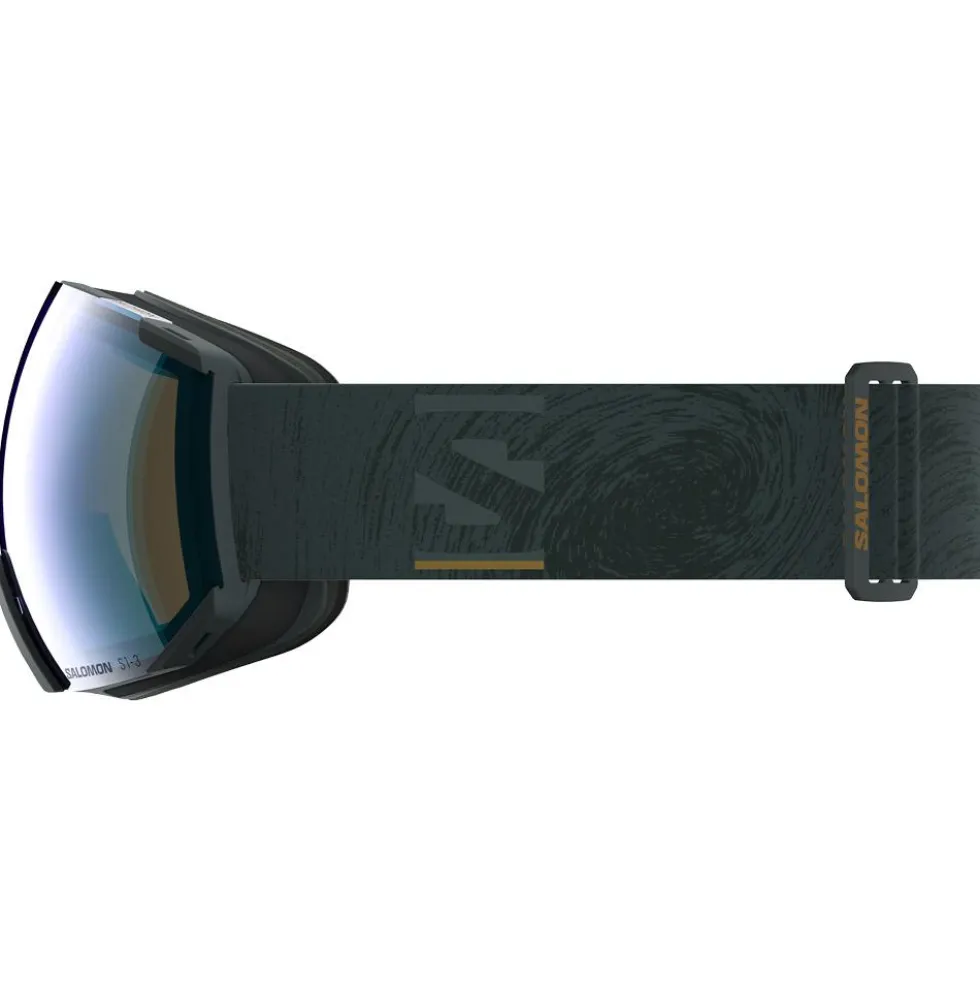 Maschera Salomon Radium Green Gables Photo Multilayer Blue