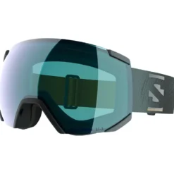 Maschera Salomon Radium Green Gables Photo Multilayer Blue