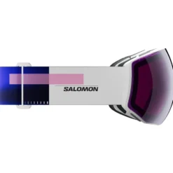 Maschera Salomon Radium Prime White Addikt Sigma Sky Blue + Sigma Light Blue