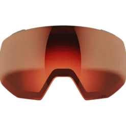 Maschera Salomon Radium Prime Ebony Sigma Poppy Red + Sigma Apricot