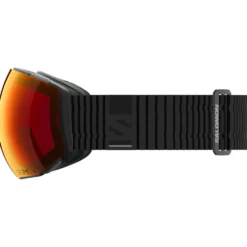 Maschera Salomon Radium Prime Black Sigma Poppy Red + Sigma Light Blue