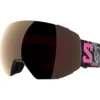 Maschera Salomon Radium Prime Black Echo Sigma Gun Metal + Sigma Silver Pink
