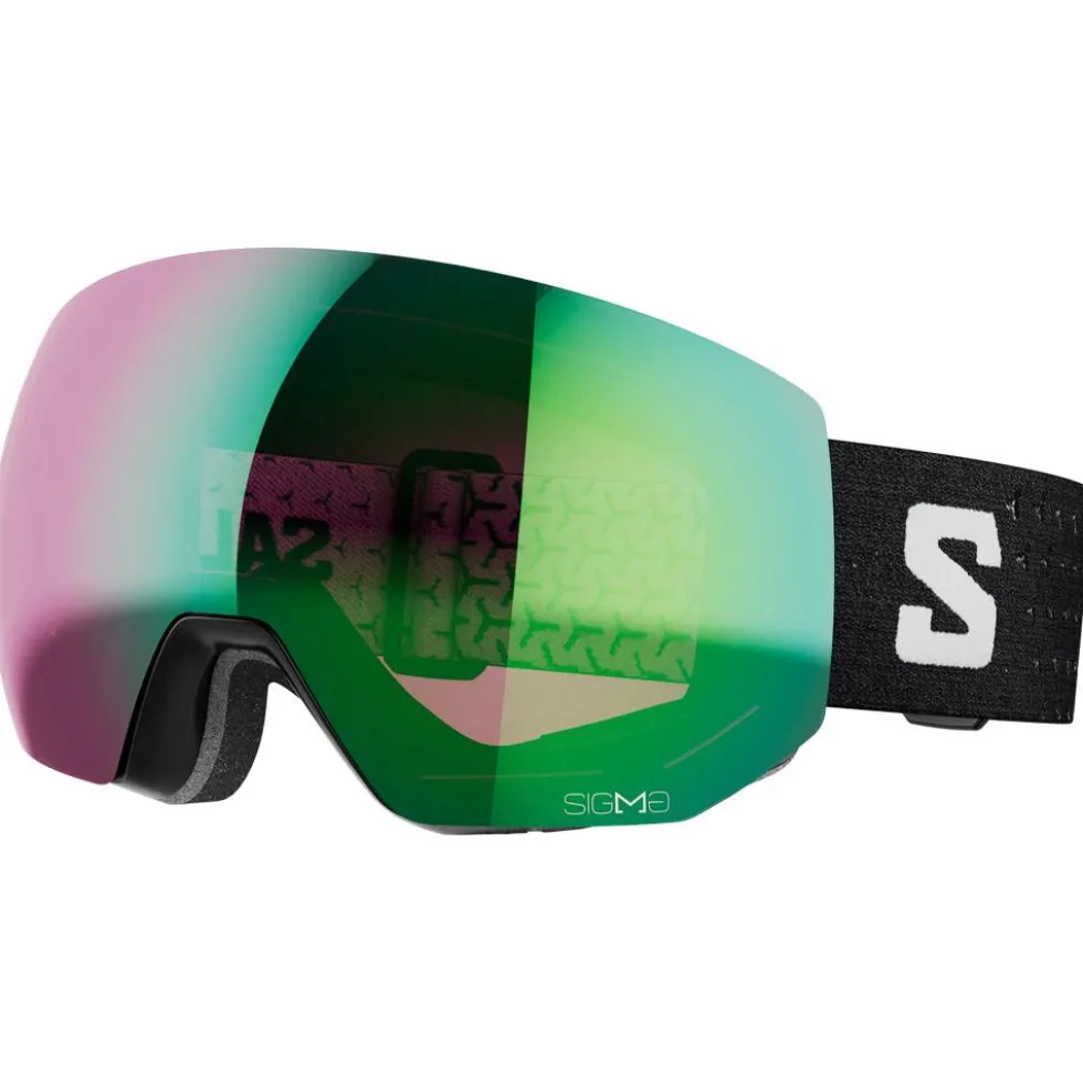 Maschera Salomon Radium Pro Black Sigma Emerald