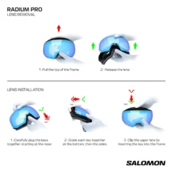 Maschera Salomon Radium Pro Black Sigma Emerald