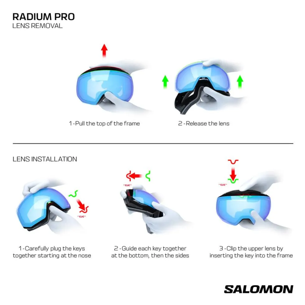 Maschera Salomon Radium Pro Black Sigma Emerald