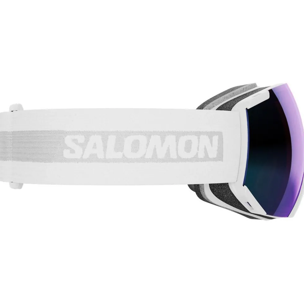 Maschera Salomon Radium White Photo Blue