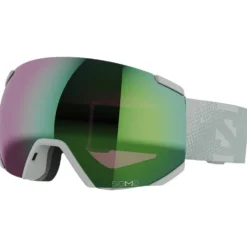 Maschera Salomon Radium White Moss Sigma Emerald