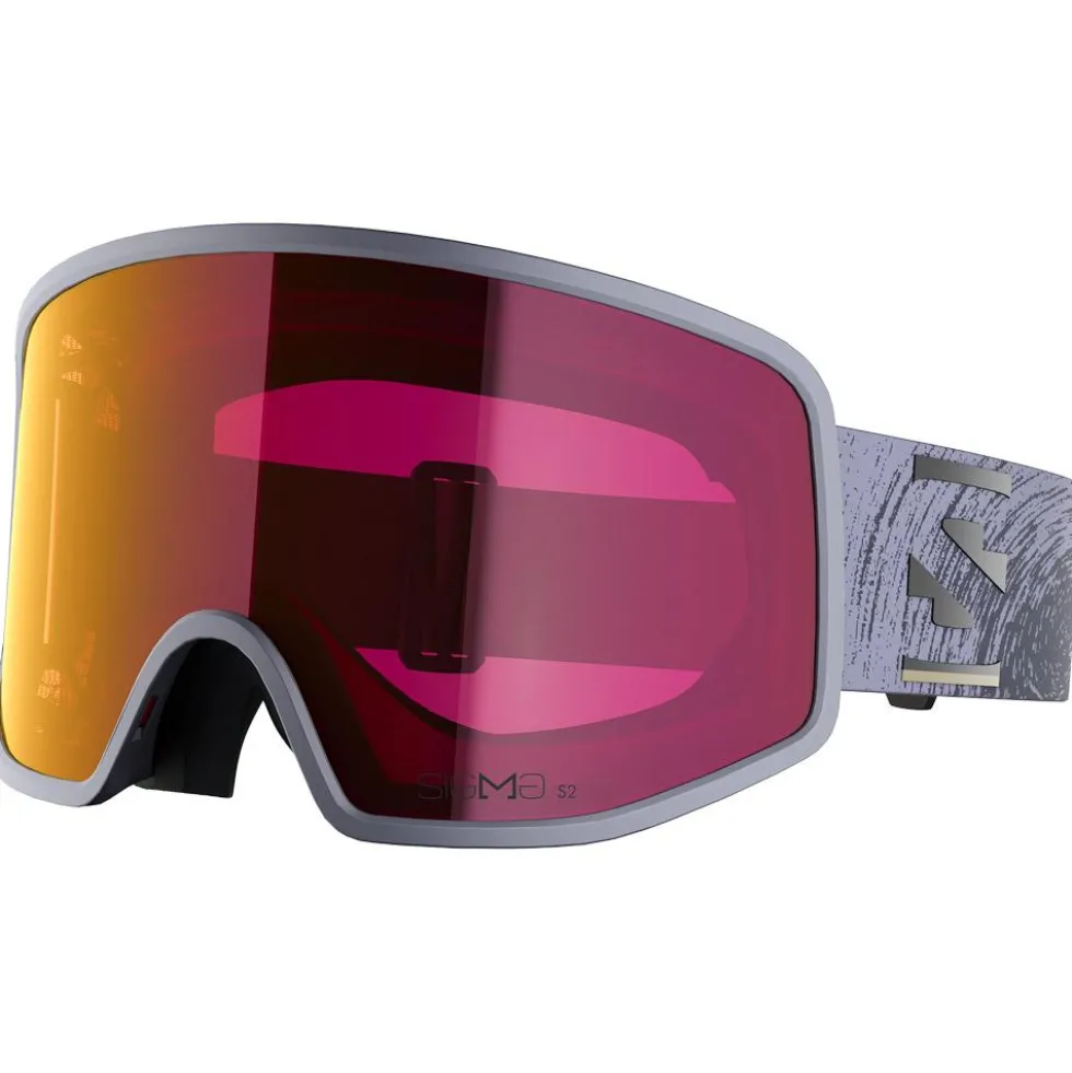 Maschera Salomon Sentry Pro Otg Blue Granite Sigma Poppy Red