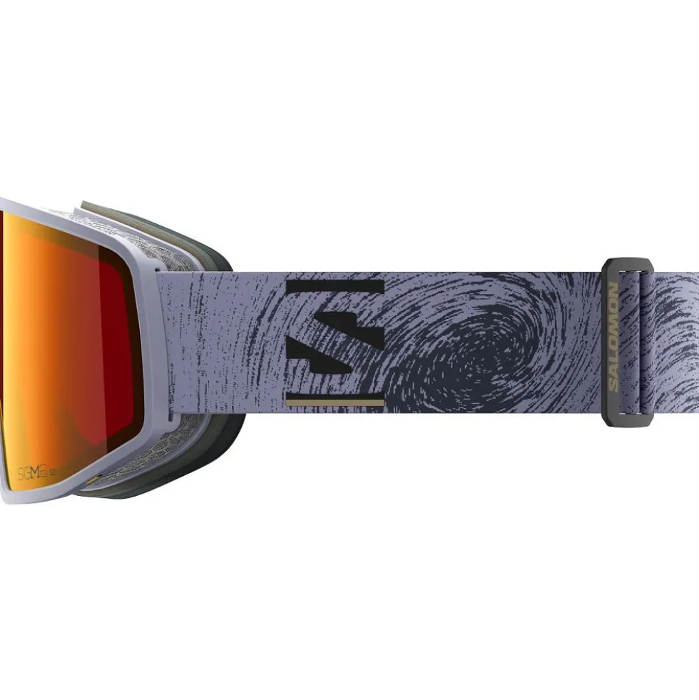 Maschera Salomon Sentry Pro Otg Blue Granite Sigma Poppy Red