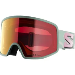 Maschera Salomon Sentry Pro Otg Iceberg Green QST Sigma Photo Poppy Red