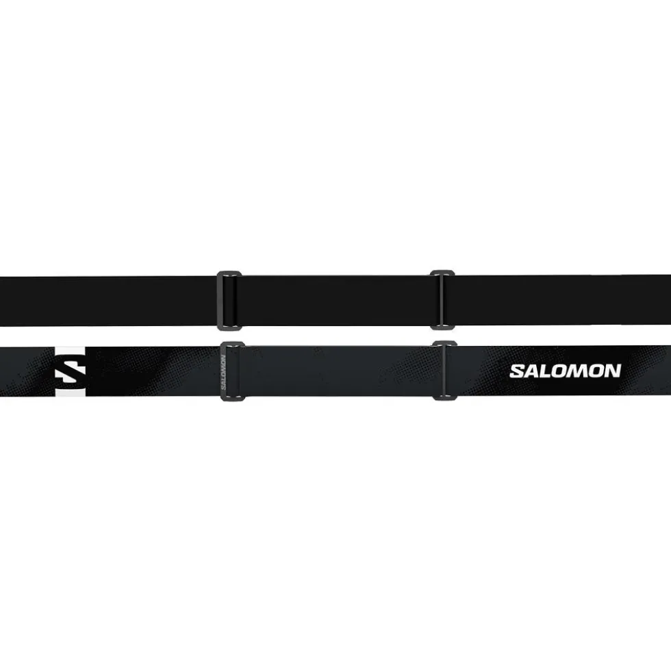 Maschera Salomon S/View 3 Access Black Flash Tonic Orange