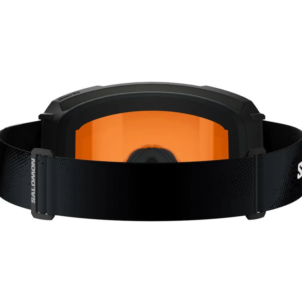Maschera Salomon S/View 3 Access Black Flash Tonic Orange
