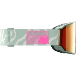 Maschera Salomon S/View 3 Iceberg Green Qst Multilayer Ruby