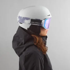 Maschera Salomon S/View 3 Ice Flow Multilayer Light Blue