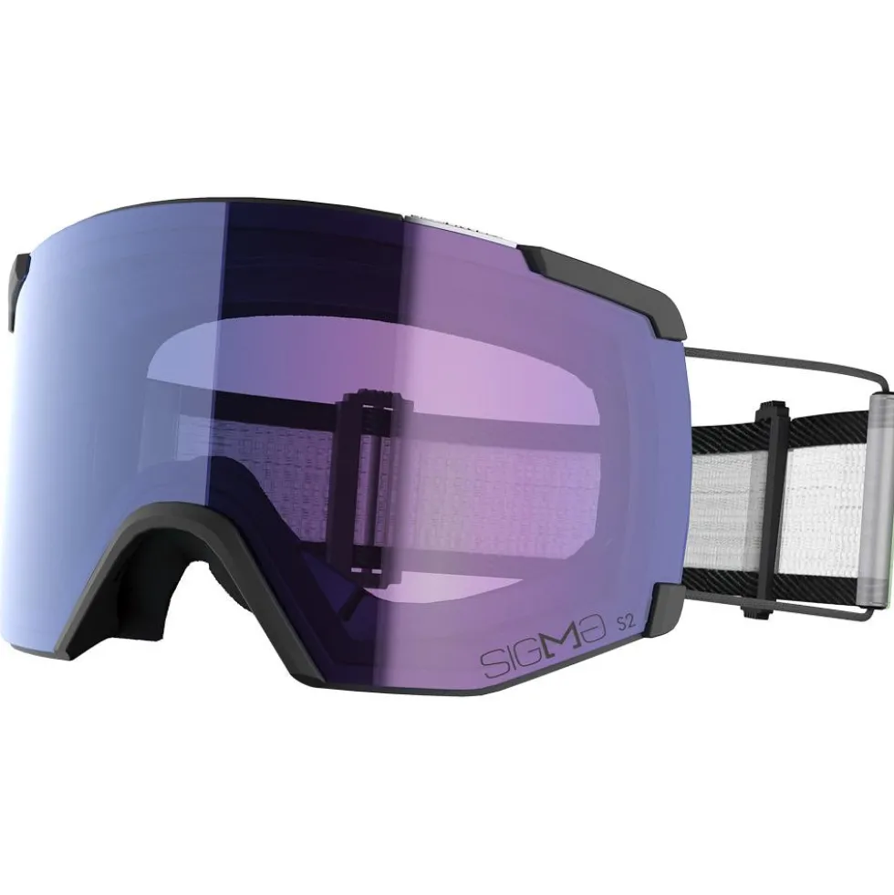 Maschera Salomon S/View Mtn Black Sigma Ice Blue