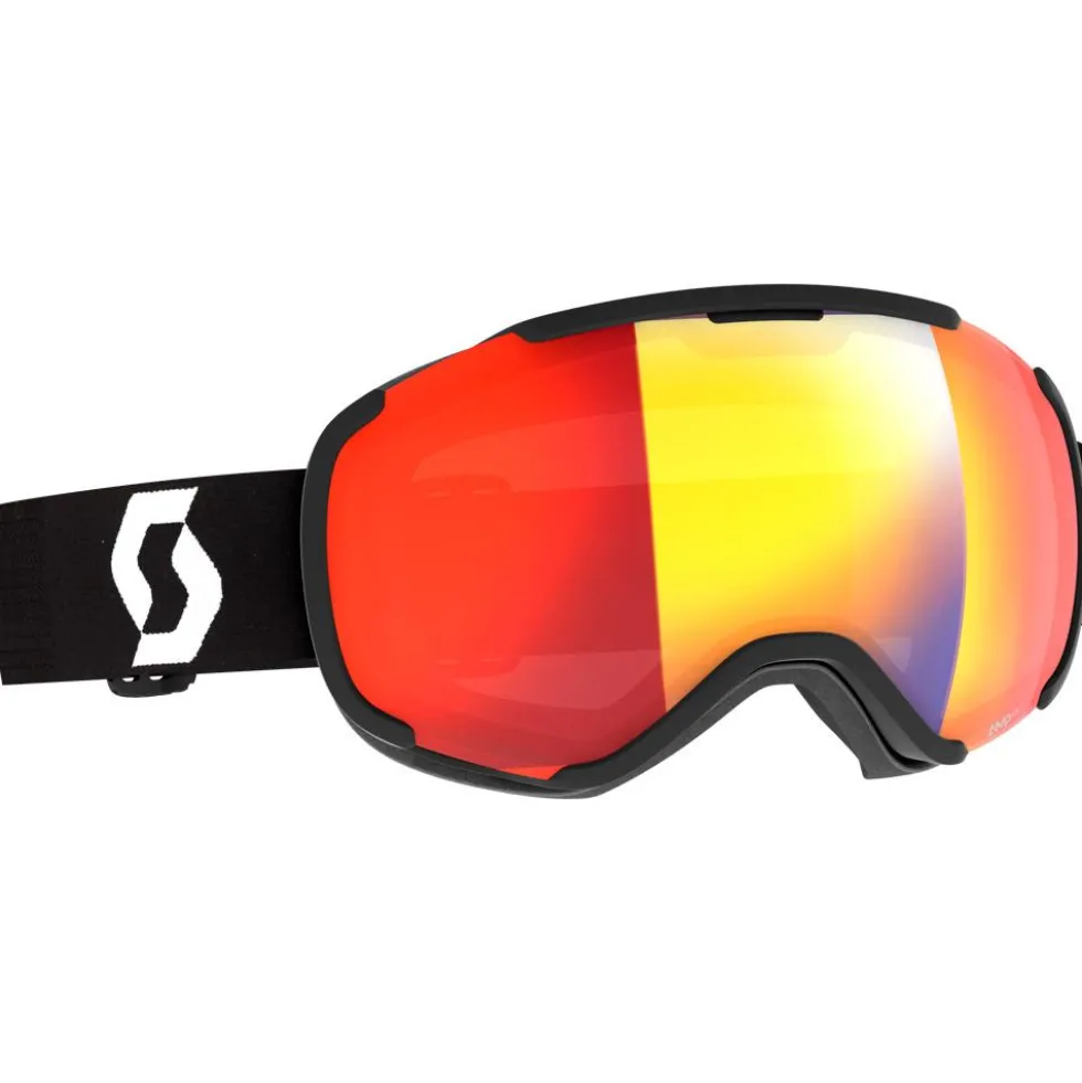 Maschera Scott Faze II Mineral Black White Light Sensitive Red Chrome
