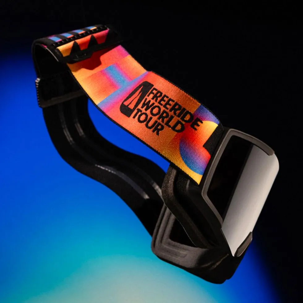 Maschera Scott Shield Freeride World Tour Black Orange Amp Solar Black Chrome