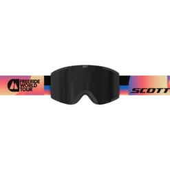 Maschera Scott Shield Freeride World Tour Black Orange Amp Solar Black Chrome