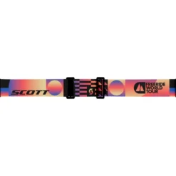 Maschera Scott Shield Freeride World Tour Black Orange Amp Solar Black Chrome