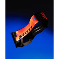Maschera Scott Shield Freeride World Tour Black Orange Amp Solar Black Chrome