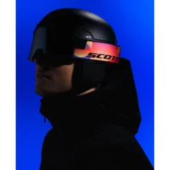 Maschera Scott Shield Freeride World Tour Black Orange Amp Solar Black Chrome